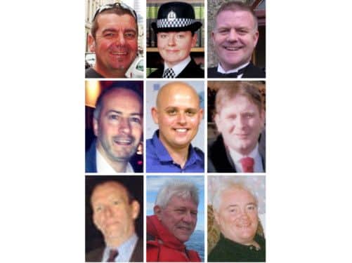 Police have named the nine people who died. Picture: PA