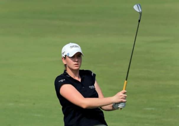 Pamela Pretswell holed from 130 yards for an eagle. Picture: Getty Images