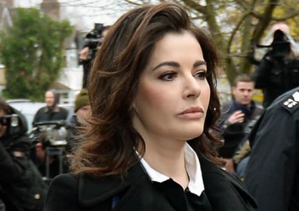 Nigella Lawson arriving at Isleworth Crown Court. Picture: PA