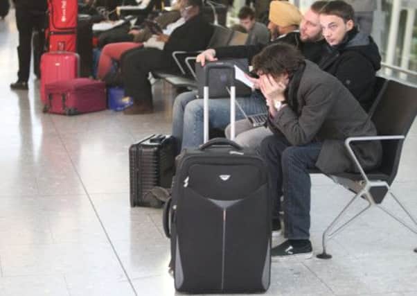 Terminal 5 at Heathrow. A "technical problem" caused delays across the UK. Picture: PA