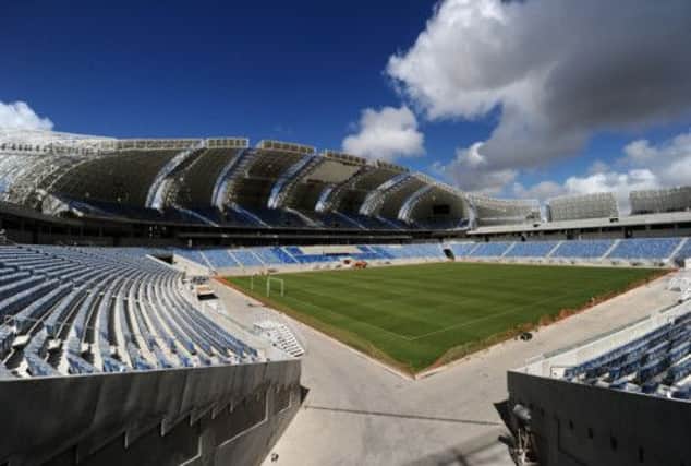 The World Cup in Brazil was allegedly a betting target - pictured is the 
Estadio das Dunas. Picture: PA