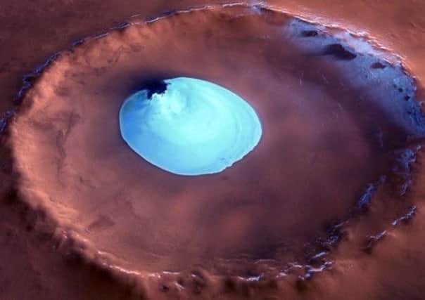 A Martian lake provided perfect conditions for microbial life. Picture: Getty