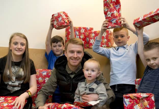 Steven Smith visits Southbank Child Development Centre in the Gorbals. Picture: Rob Casey/SNS