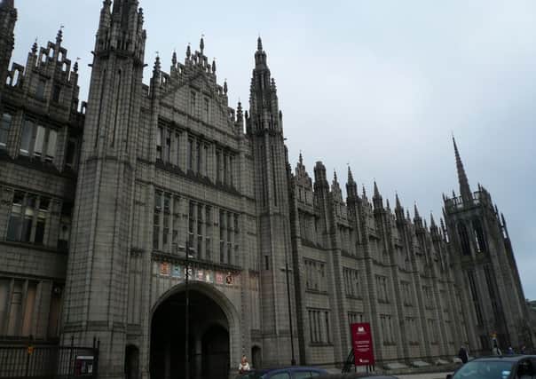 A man has escaped jail after vandalising Marischal College in Aberdeen. Picture: Contributed