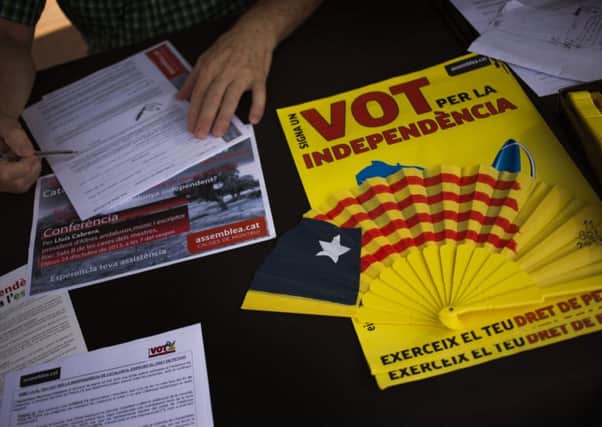 Artur Mas has announced he wants to hold an independence referendum on November 9, 2014 for Catalonia. Picture: AP