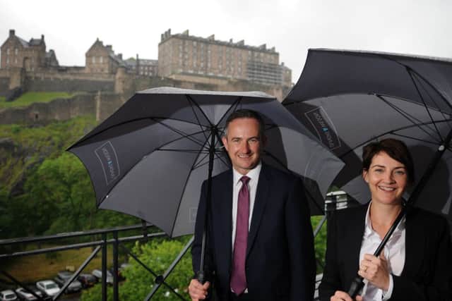 Caryn Penley and Allan Wernham of Edinburgh law firm Dundas & Wilson. Picture:Jane Barlow