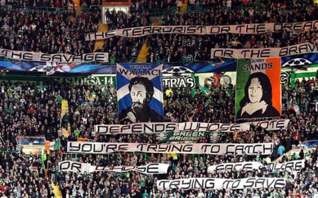 The "illicit banner" displayed by Celtic's Green Brigade against AC Milan