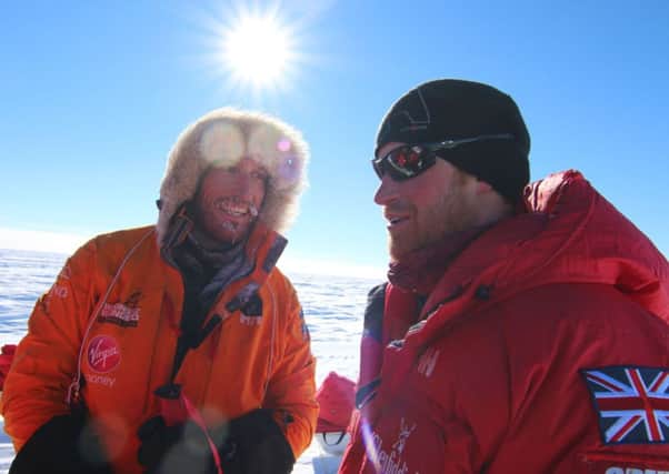 Walking with the Wounded: Prince Harry and the team reached the South Pole. Picture: PA