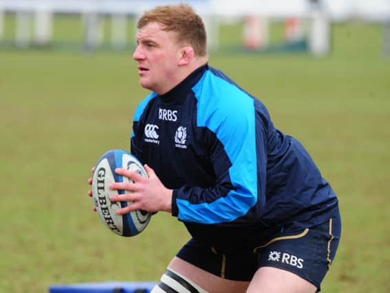 Scotland prop Moray Low has been released by Edinburgh to play for Gala today. Picture: Ian Rutherfird