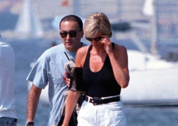 Diana, Princess of Wales and Dodi Fayed, pictured in 1997, were not kileld by the SAS, a report has found. Picture: AP