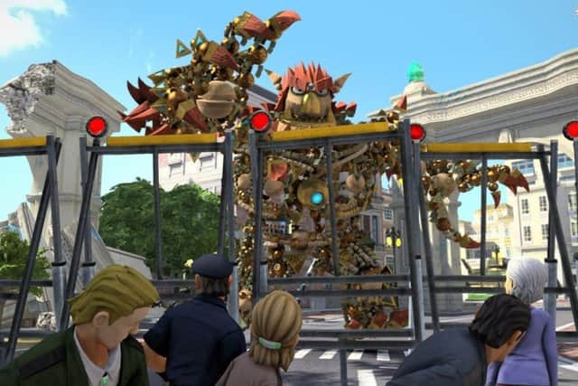 A screenshot of PS4 launch title Knack. Picture: Contributed