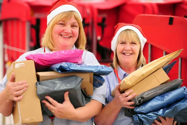 Royal Mail staff at a sorting office in Edinburgh. Picture: Ian Rutherford