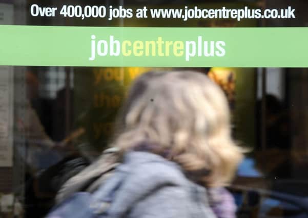 Unemployment figures in Scotland fell by 7,000 between August and October, according to ONS data. Picture: Ian Rutherford