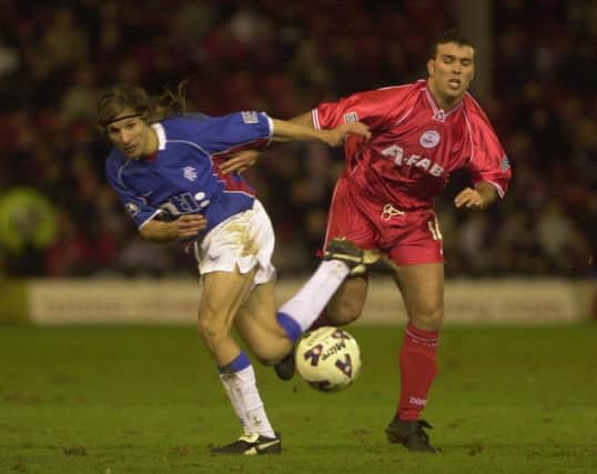 Ben Thornley challenges Rangers Claudio Caniggia during his time at Aberdeen. Picture: Phil Wilkinson