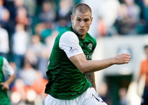 Hibs striker James Collins says Terry Butcher has instilled a belief in his ability to score goals. Picture: SNS