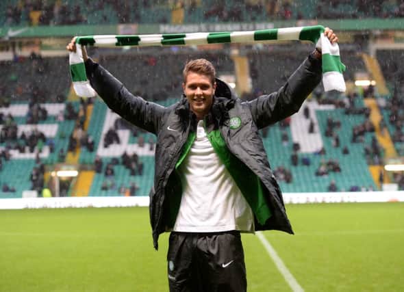 Holmbert Fridjonsson will be eligible to play for Celtic in the new year. Picture: SNS