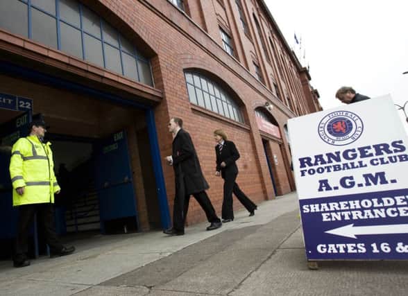 Day of reckoning: Todays agm is another episode in the Ibrox saga. Picture: SNS