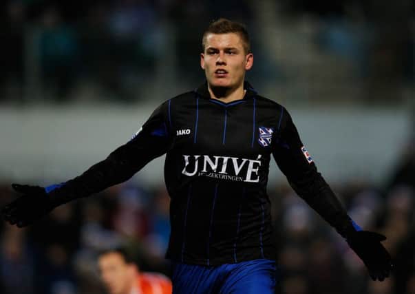 Alfred Finnbogason, seen here in action for Heerenveen, is being monitored by Celtic. Picture: Getty