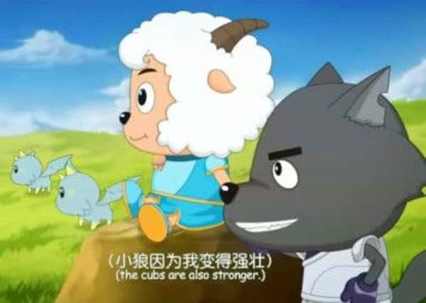 A still from Xi Yangyang and Hui Tailang, aka Pleasant Goat and Big Big Wolf. Picture: Contributed