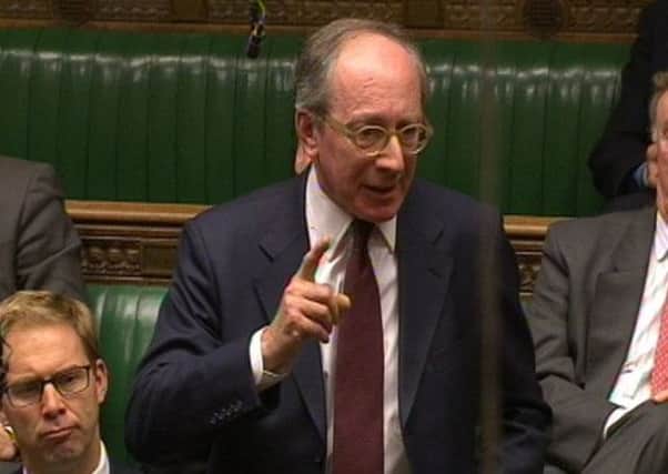 Sir Malcolm Rifkind, pictured in the Commons earlier this month, has called for a rethink to defence cuts. Picture: PA