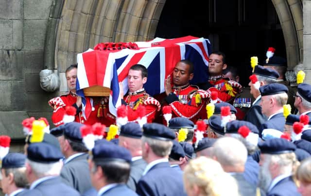 The funeral of Fusilier Lee Rigby who was killed on a London street this year. Picture: PA