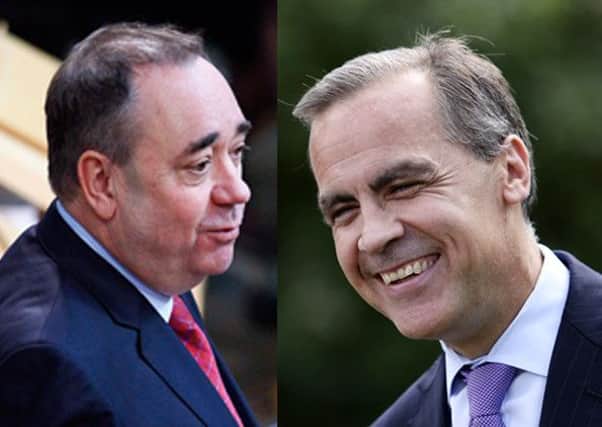 Alex Salmond, left, is to meet with Bank of England governor Mark Carney. Pictures: PA/Getty