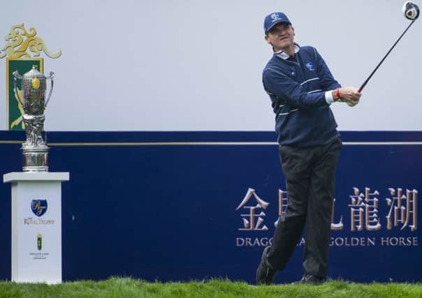 Paul Lawrie suffered a 5 and 3 defeat with partner Stephen Gallacher as the Europeans toiled on day one in China. Picture:  Getty