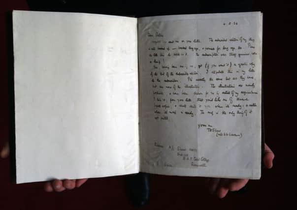A rare signed copy of T.E.Lawrence's Seven Pillars of Wisdom. Picture: PA