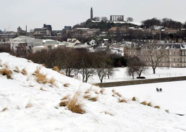 A snowy Edinburgh in January 2013. Picture: Jane Barlow