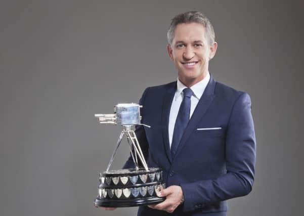Gary Lineker, host of Sports Personality of the Year. Picture: BBC