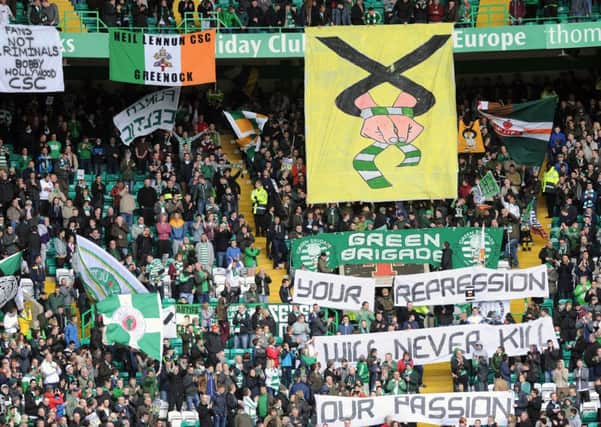 Banners and flags have been banned from Celtic's Boxing Day clash with St Johnstone. Picture: TSPL