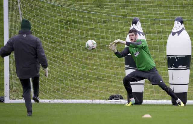 Fraser Forster had next to nothing to do against Hearts on Saturday. Picture: SNS