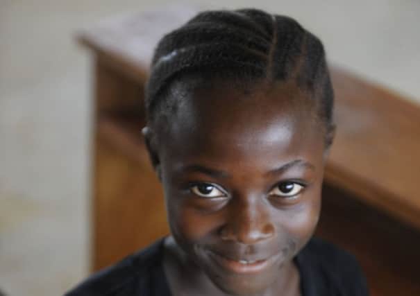 Siatta, 14, says that before the arrival of Marys Meals, she often ate nothing all day. Picture: Esme Allen