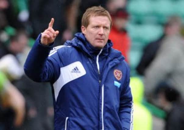 Hearts' manager Gary Locke says his Hearts squad is stretched. Picture: Jane Barlow