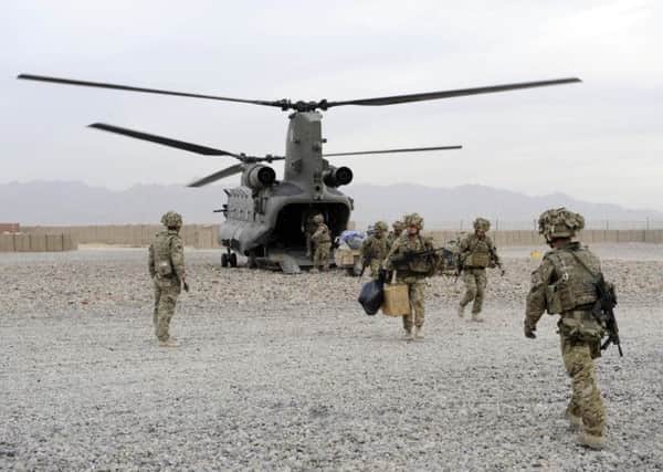 A British soldier has been killed by enemy fire in Kabul, Afghanistan. Picture: Greg Macvean