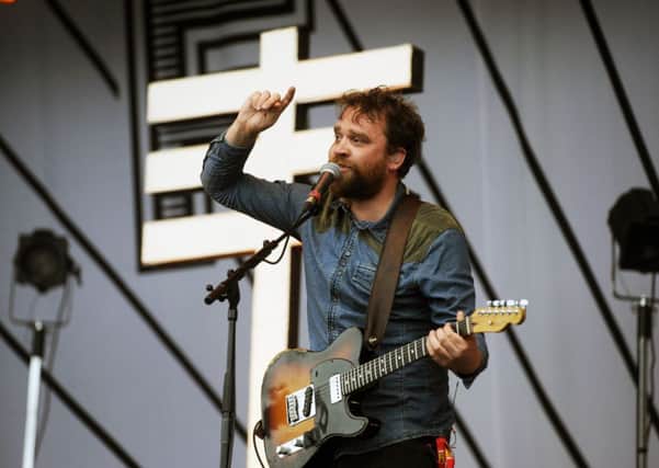 Frightened Rabbit's Scott Hutchison. Picture: Greg Macvean