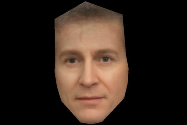 The Dr Who composite made using Aberdeen University's Face Lab