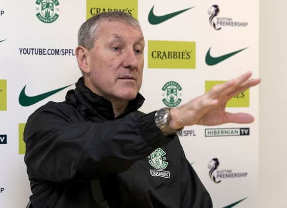 Terry Butcher is determined to put a finger on Hibs scoring problems. Picture: SNS