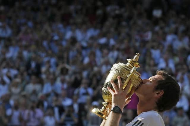 Wimbledon winner Andy Murrays dream comes true. Picture: Reuters