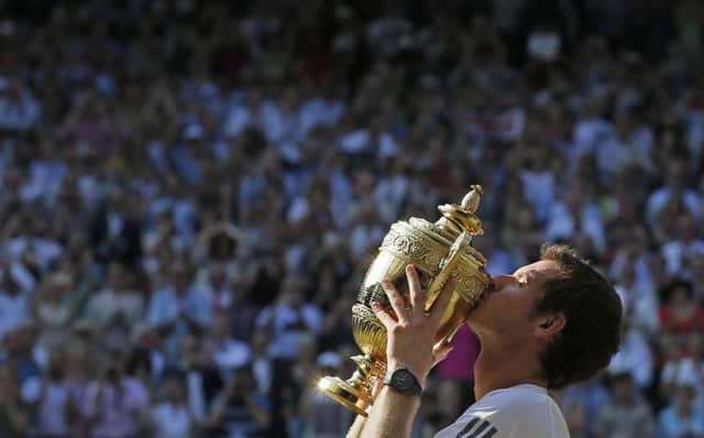 Wimbledon winner Andy Murrays dream comes true. Picture: Reuters