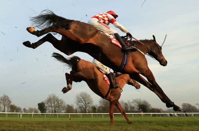 Riverside Theatre, front, won the Peterborough Chase at Huntingdon last month. Picture: PA