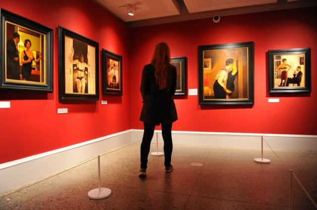 Vettriano's exhibition at the Kelvingrove Museum was one of his most controversial. Picture: Robert Perry