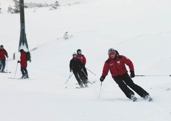 Skiers and snowboarders on the slopes of the CairnGorm. Picture: Peter Jolly