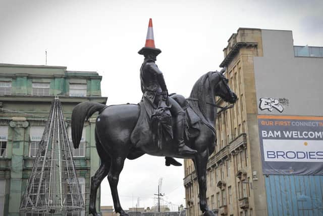 The Duke of Wellington with his cone. Picture: Getty