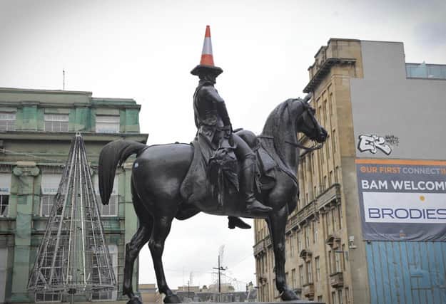 The Duke of Wellington with his cone. Picture: Getty