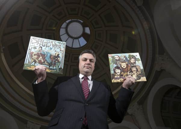 Renfrewshire  council leader Mark McMillan announces the Gerry Rafferty exhibition in Paisley. Picture: PA/Jeff Holmes