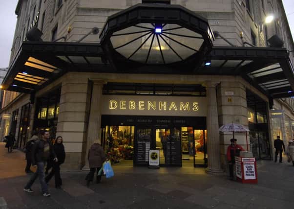 Debenhams' Glasgow store. Picture: TSPL