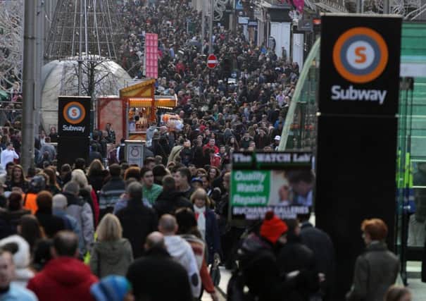Boxing Day shoppers were out in force in Glasgow on Thursday. Picture: SWNS/Hemedia
