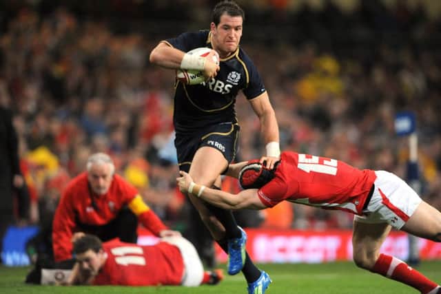 Rory Lamont in action for Scotland in 2012. Picture: Jane Barlow