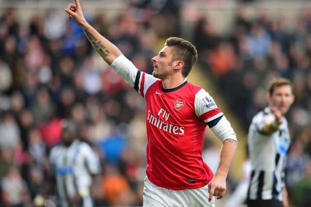 Arsenal's Olivier Giroud celebrates. Picture: PA